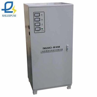 80KVA 3 Phase Voltage Regulator/Stabilizer 50Hz 60Hz Servo Type Voltage Stabilizers