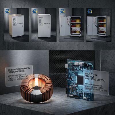 Full Protection 415V 100KVA Servo Type 3 Phase Automatic Voltage Regulator AVR Stabilizer
